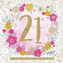 Greetings Card: 21st Birthday 