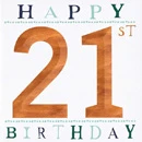 Greetings Card: 21st Birthday