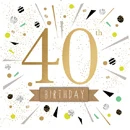 Greetings Card: 40th Birthday