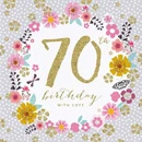 Greetings Card: 70th Birthday