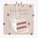 Greetings Card: Birthday Wishes Cake
