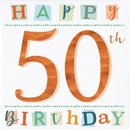 Greetings Card: Happy 50th
