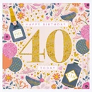 Greetings Card: Happy Birthday - 40