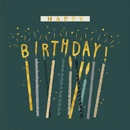 Greetings Card: Happy Birthday - Candles