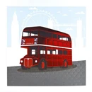 Greetings Card: London Red Bus