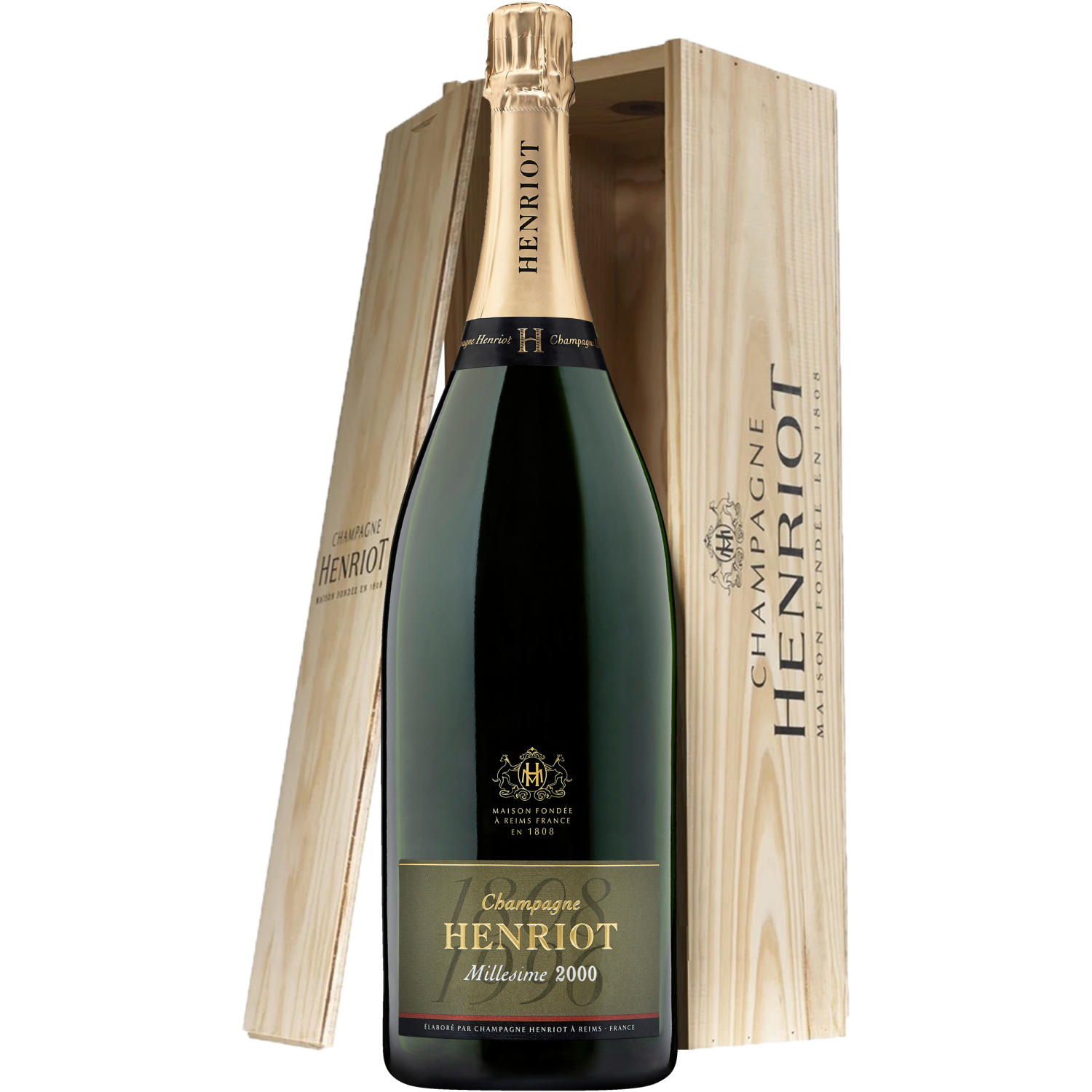 Henriot Millesime 2000 - Wood Gift Box