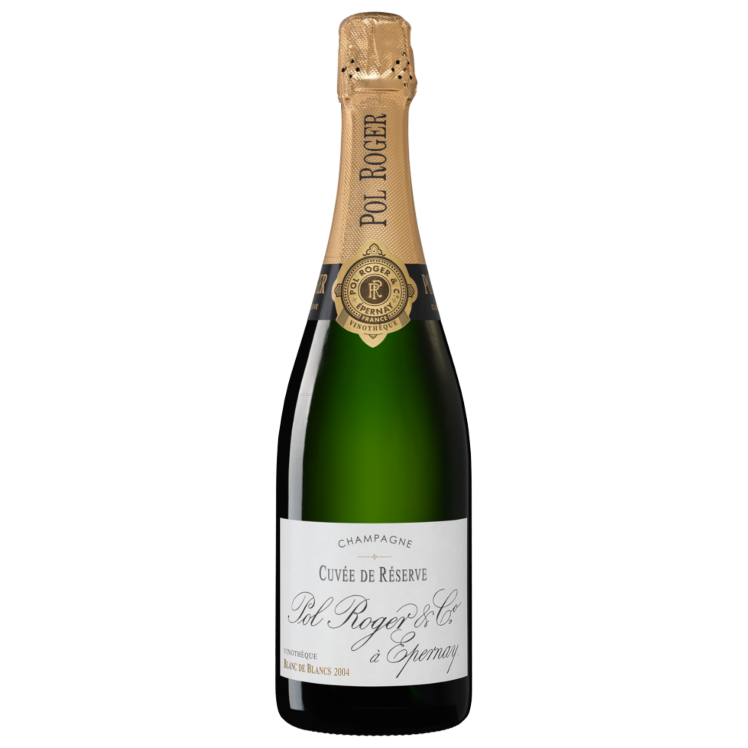 Pol Roger Blanc de Blancs Cuvee de Reserve Vinotheque 2004 - Wood Gift Box