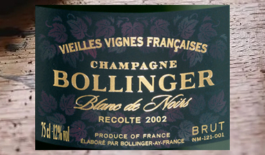 Bollinger Vieilles Vignes Francaises 2002