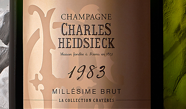 Charles Heidsieck La Collection Crayeres 1983 - Wood Gift Box