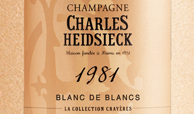 Charles Heidsieck La Collection Crayeres Blanc de Blancs 1981 - Wood Gift Box