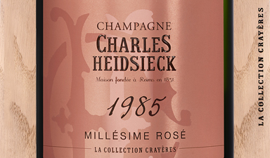 Charles Heidsieck La Collection Crayeres Rose 1985 - Wood Gift Box