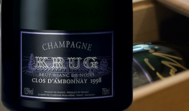 Krug Clos d'Ambonnay 1998 - Bottle Signed by Olivier Krug in Wood Gift Box