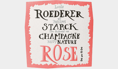 Louis Roederer et Philippe Starck Brut Nature Rose 2012 - Gift Box