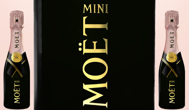 Moet & Chandon Imperial Brut Rose Mini NV - Full case of 24x Mini Bottles