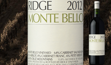 Ridge Vineyards Monte Bello 2012 - No Gift Box