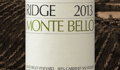 Ridge Vineyards Monte Bello 2013 - No Gift Box