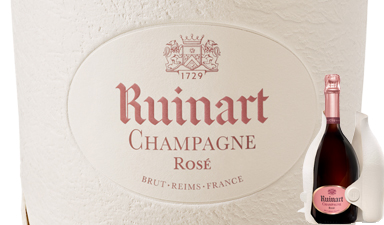 Ruinart Rose Second Skin NV - Second Skin Eco-Friendly Packaging - No Gift Box